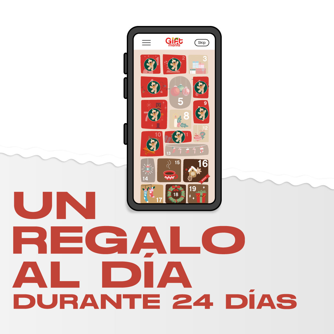 Movil con juego navideño